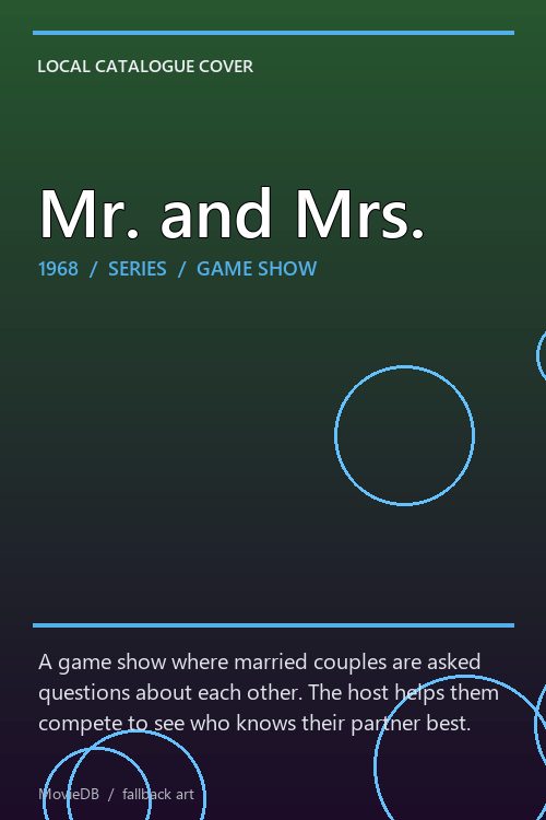 Mr. and Mrs. poster