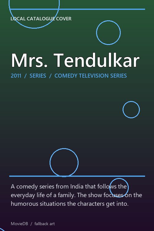 Mrs. Tendulkar poster