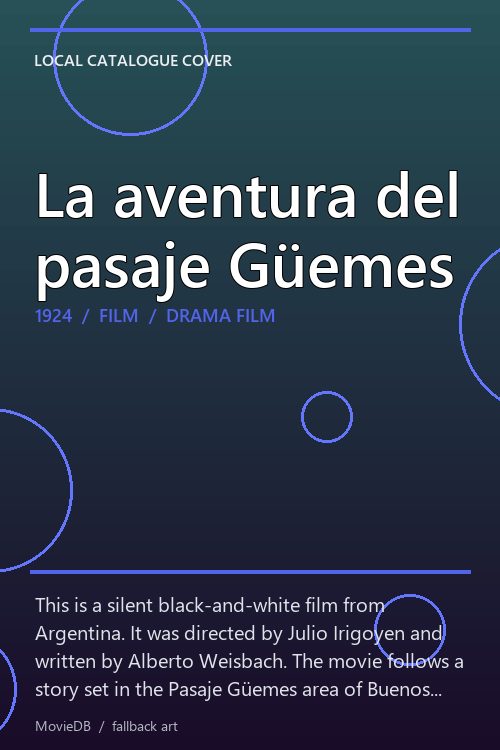 La aventura del pasaje Güemes poster