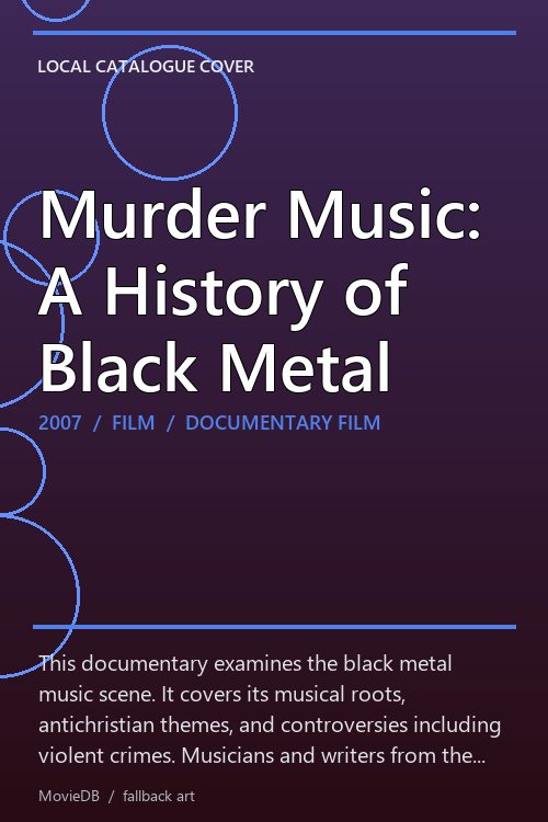 Murder Music: A History of Black Metal poster
