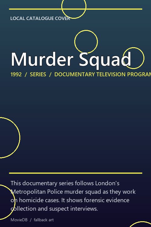 Murder Squad poster