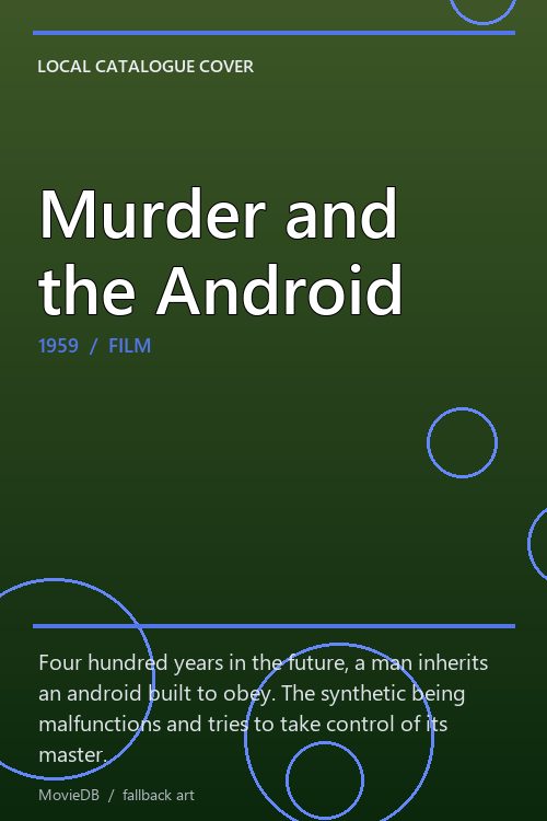 Murder and the Android poster