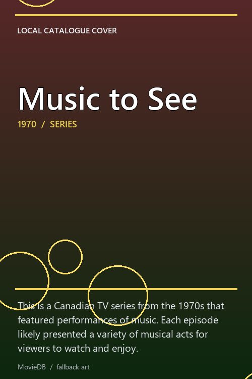 Music to See poster