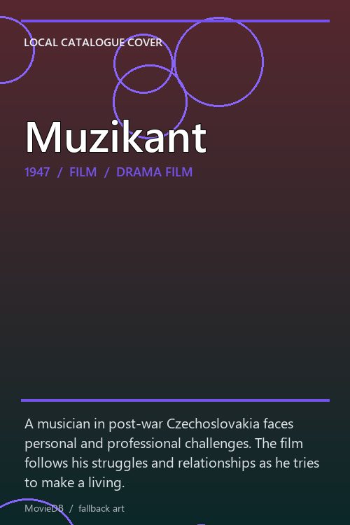 Muzikant poster