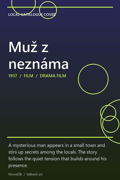 Muž z neznáma poster