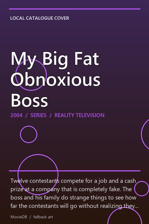 My Big Fat Obnoxious Boss poster