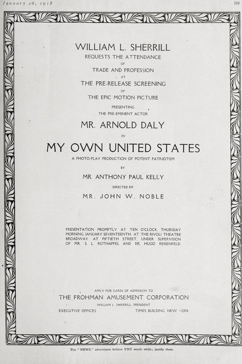 My Own United States poster