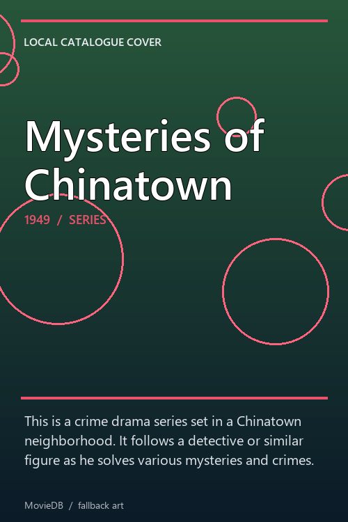 Mysteries of Chinatown poster