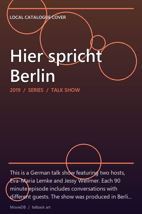 Hier spricht Berlin poster