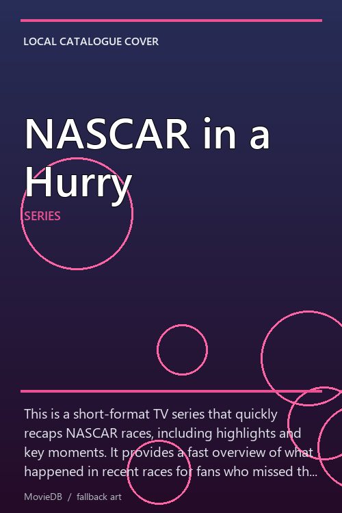 NASCAR in a Hurry poster