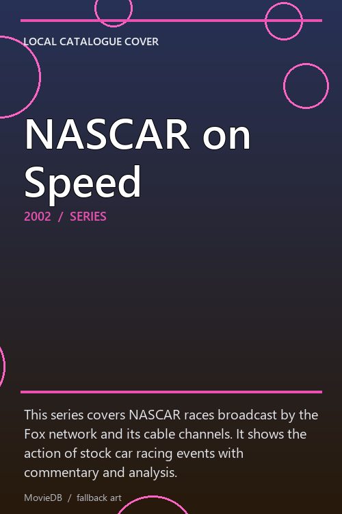 NASCAR on Speed poster