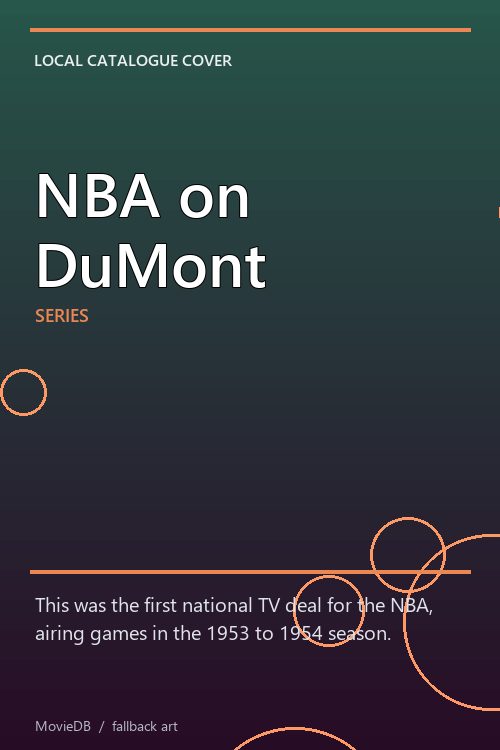 NBA on DuMont poster