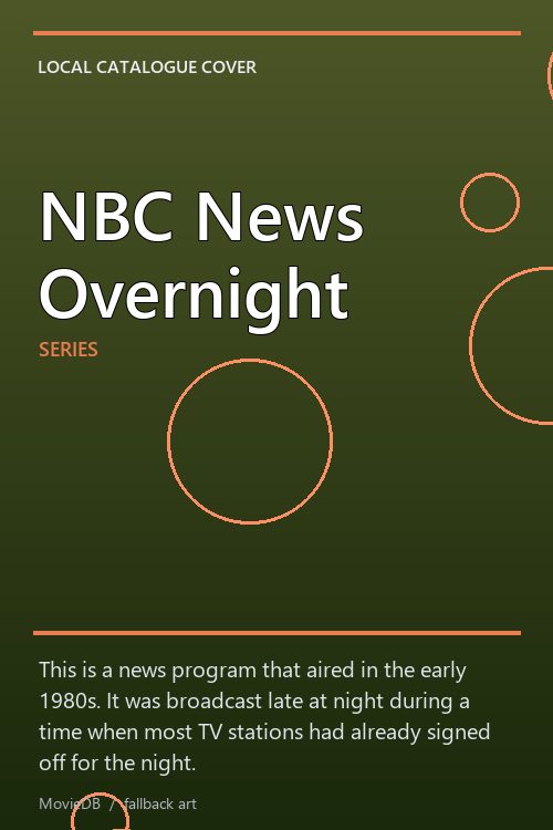 NBC News Overnight poster
