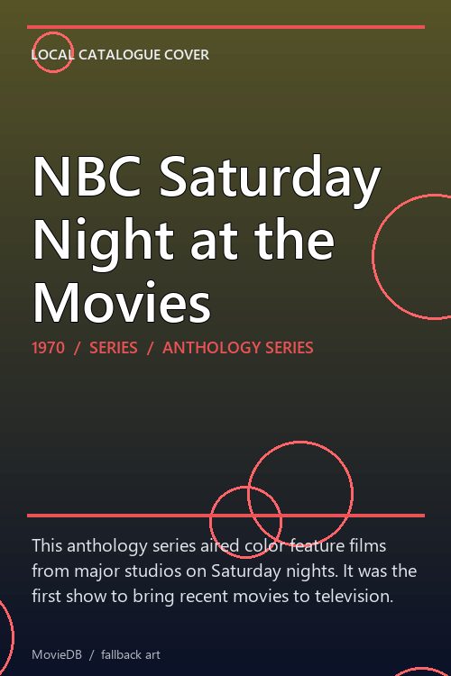NBC Saturday Night at the Movies poster