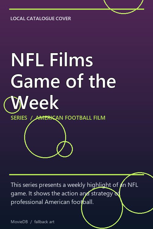 NFL Films Game of the Week poster