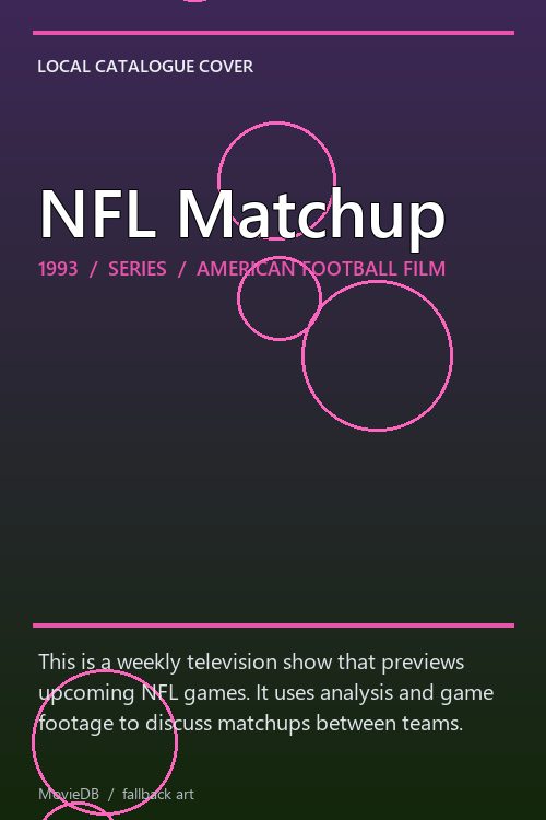 NFL Matchup poster