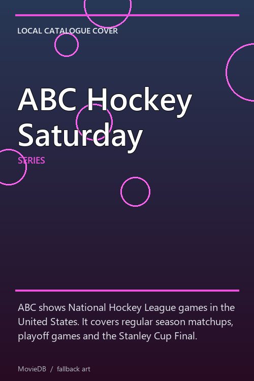 ABC Hockey Saturday poster