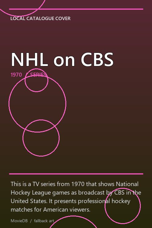 NHL on CBS poster