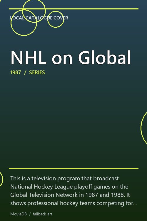 NHL on Global poster