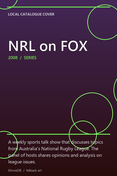 NRL on FOX poster
