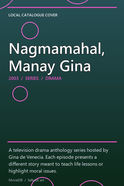Nagmamahal, Manay Gina poster