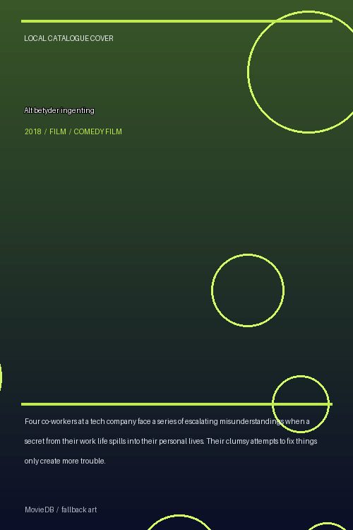 Alt betyder ingenting poster