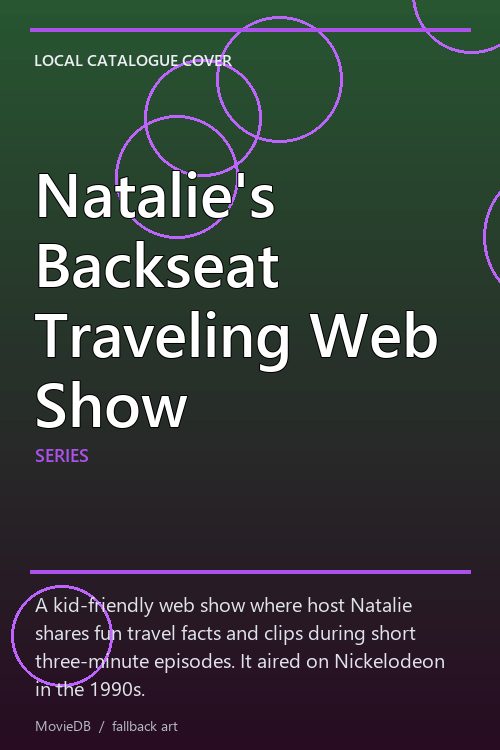 Natalie's Backseat Traveling Web Show poster