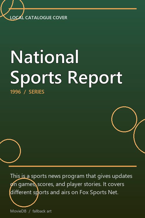 National Sports Report poster
