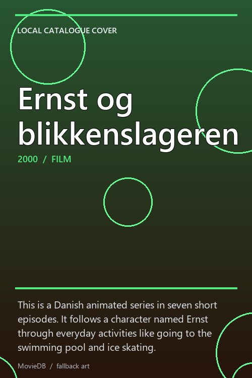 Ernst og blikkenslageren poster