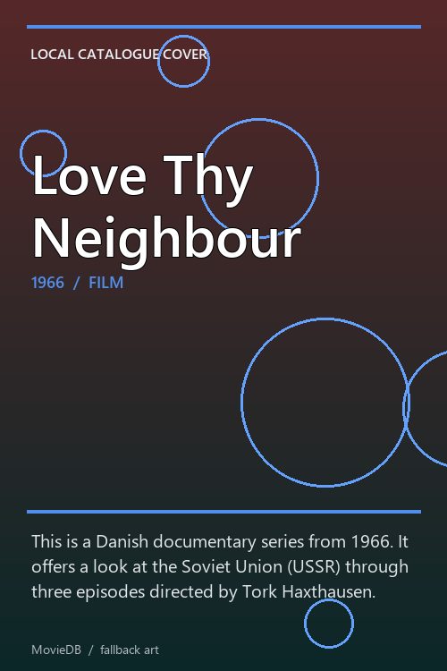 Love Thy Neighbour poster