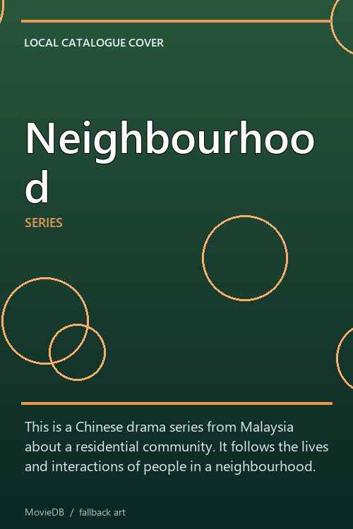 Neighbourhood poster
