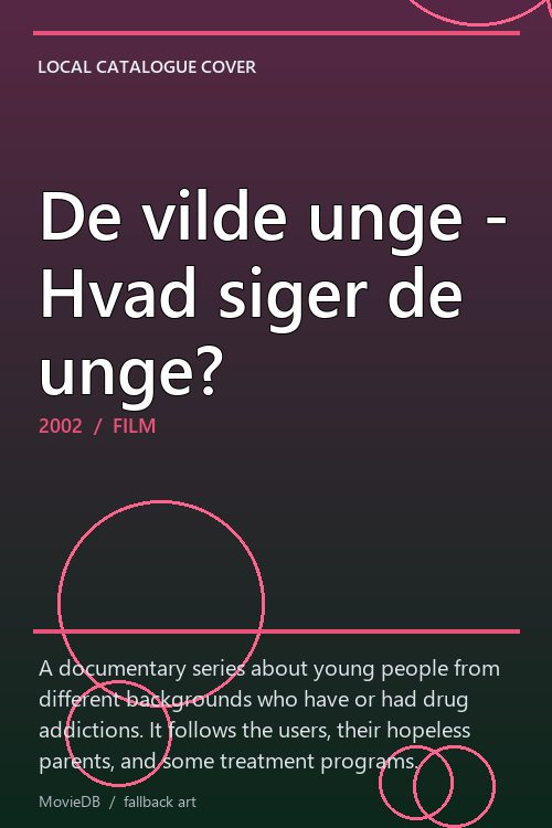 De vilde unge - Hvad siger de unge? poster