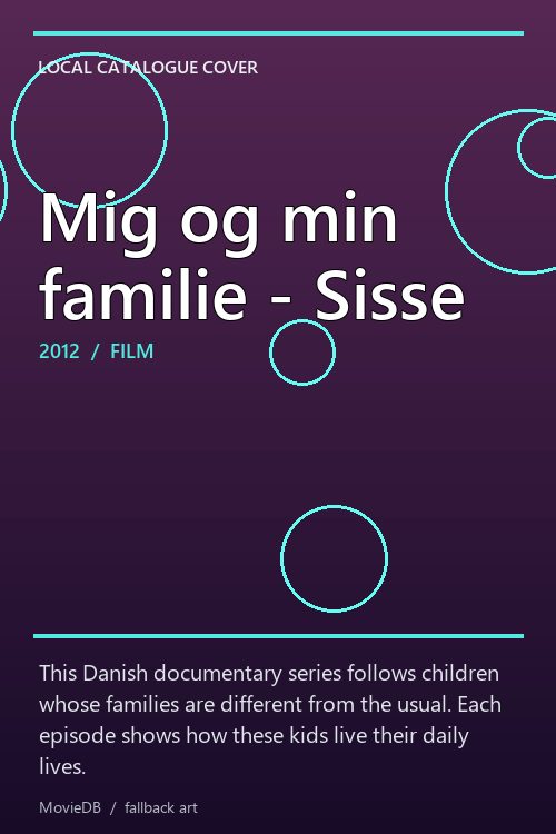 Mig og min familie - Sisse poster
