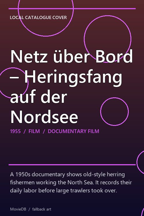Netz über Bord – Heringsfang auf der Nordsee poster