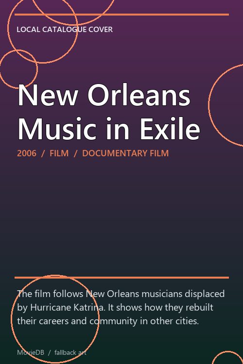 New Orleans Music in Exile poster