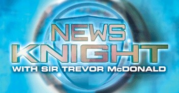 News Knight with Sir Trevor McDonald poster