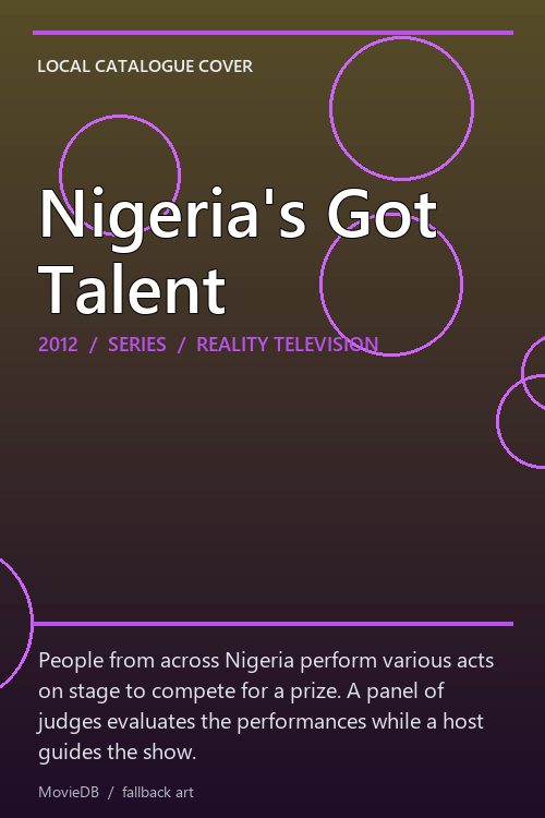 Nigeria's Got Talent poster