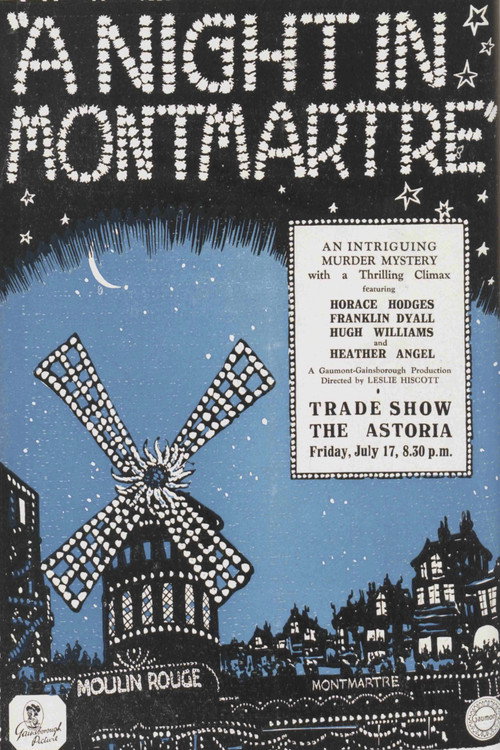 Night in Montmartre poster