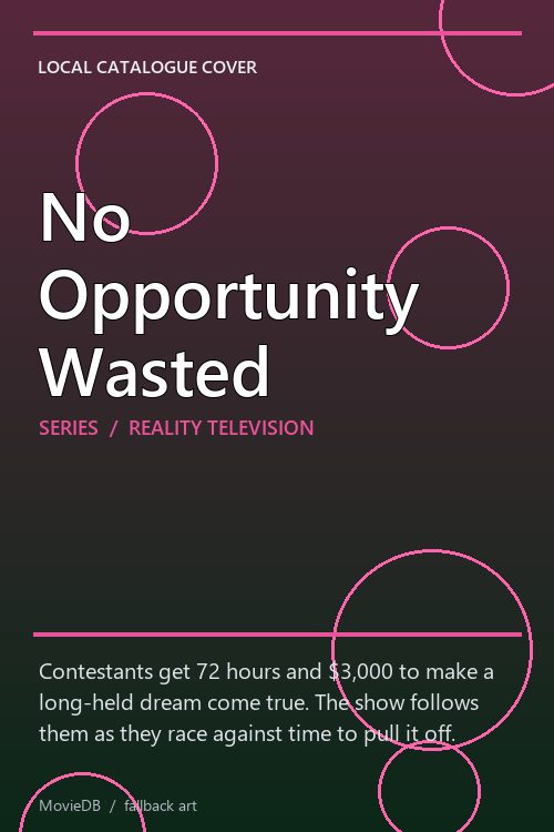 No Opportunity Wasted poster