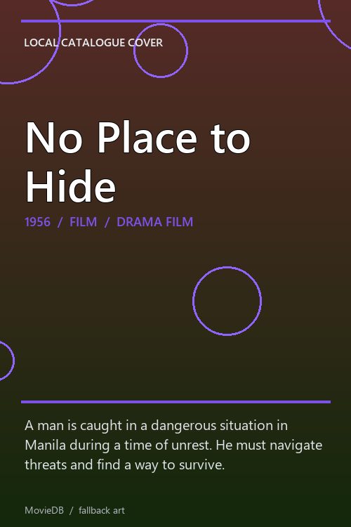 No Place to Hide poster