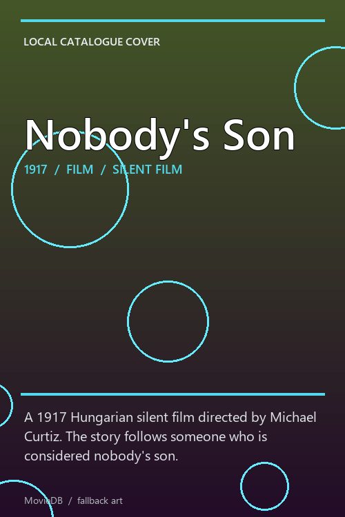 Nobody's Son poster