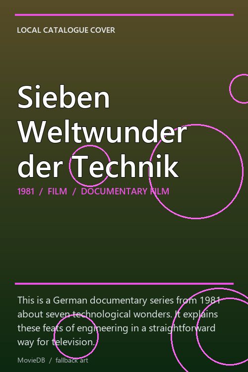 Sieben Weltwunder der Technik poster