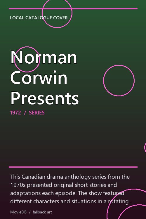 Norman Corwin Presents poster