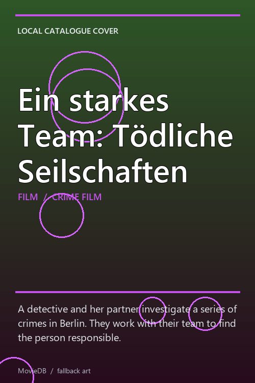 Ein starkes Team: Tödliche Seilschaften poster