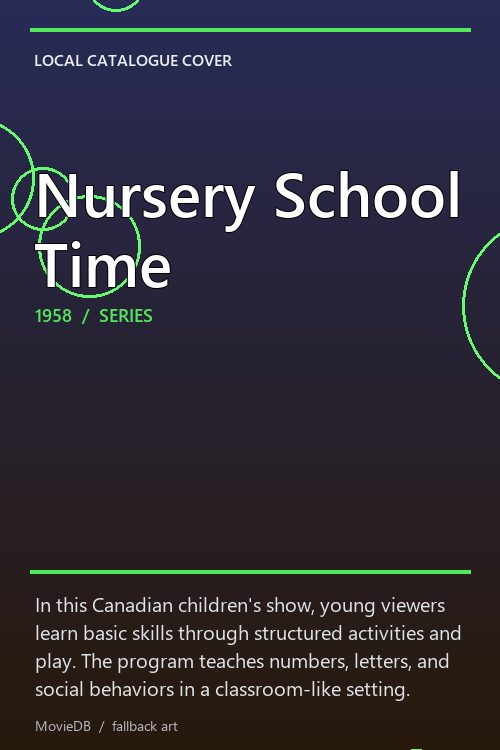 Nursery School Time poster