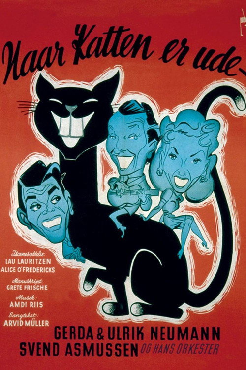 Når katten er ude poster