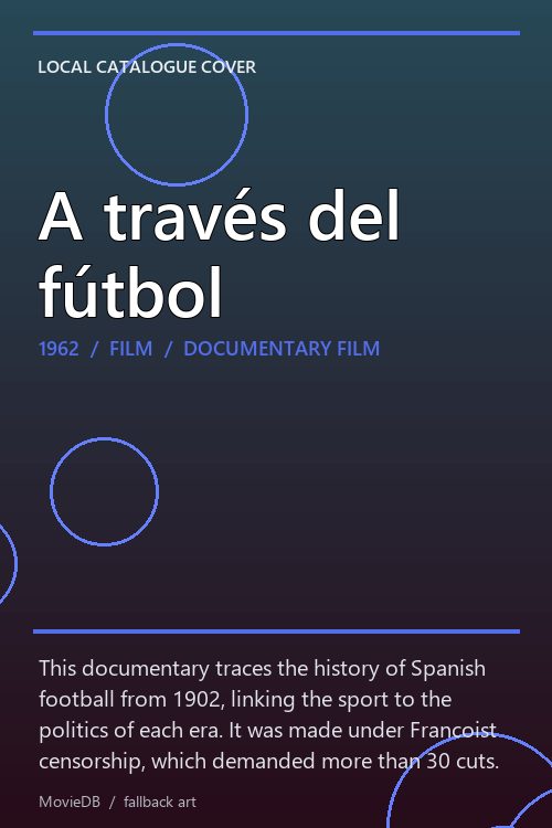 A través del fútbol poster