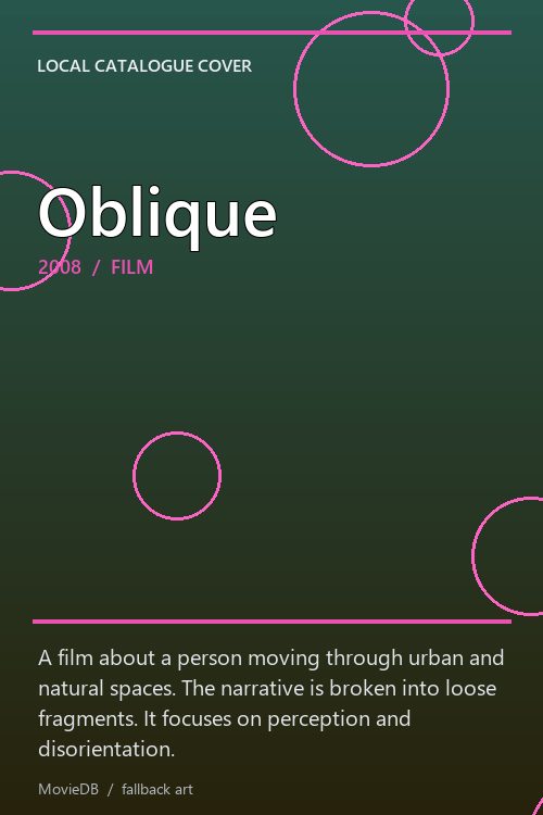 Oblique poster
