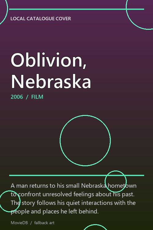 Oblivion, Nebraska poster