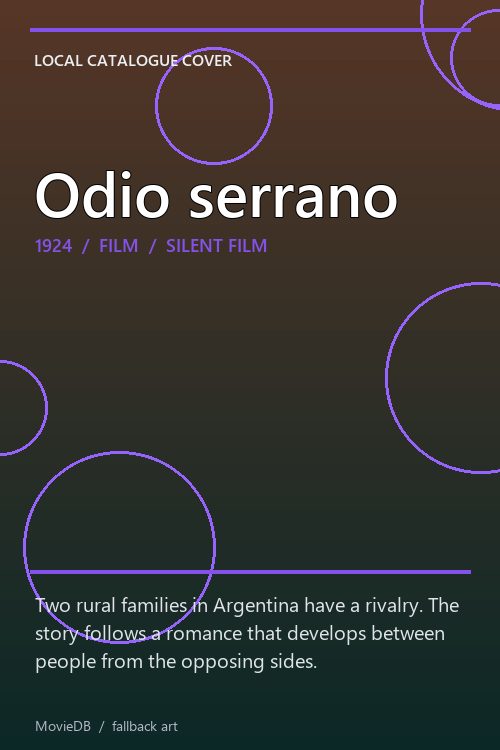 Odio serrano poster